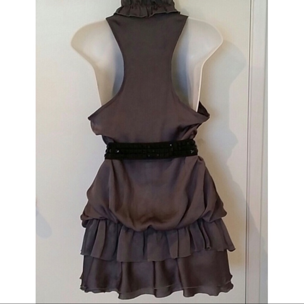 Beautiful racer back charcoal dress